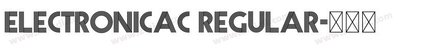 ElectronicaC Regular字体转换